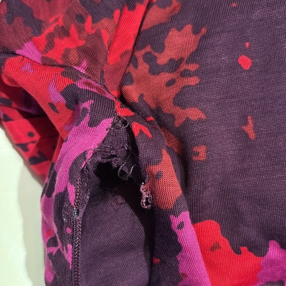 Boden Wrap Cocktail Dress Red and Black Long Sleeve V-Neck Wmn’s 4L - Picture 12 of 12